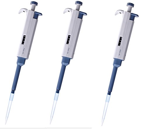 Set of 3 Variable Volume Single Channel Pipettes, 220, 20